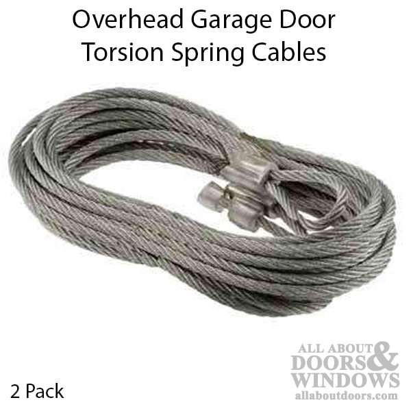 Durable Garage Door Torsion Spring Cables - 2 Pack