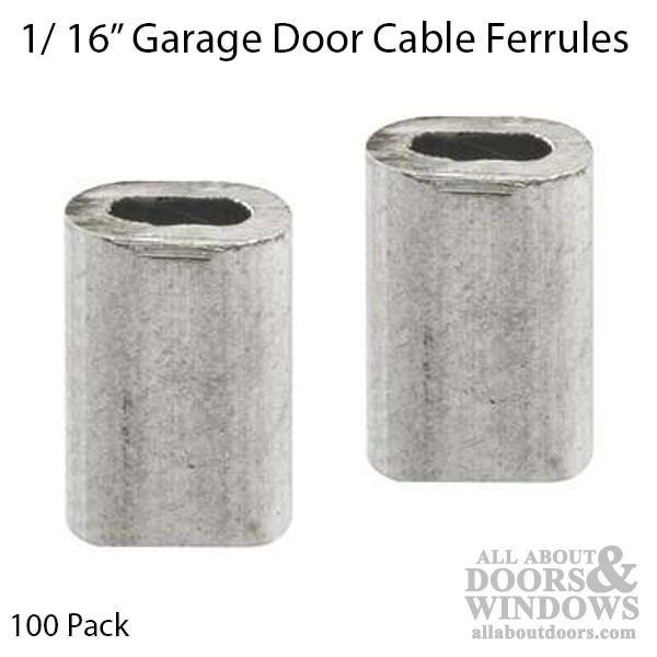 Bulk Cable Ferrules - 1/16 Inch - Pack of 100