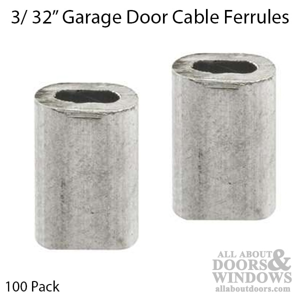 Bulk Cable Ferrules - 3/32 Inch - Pack of 100