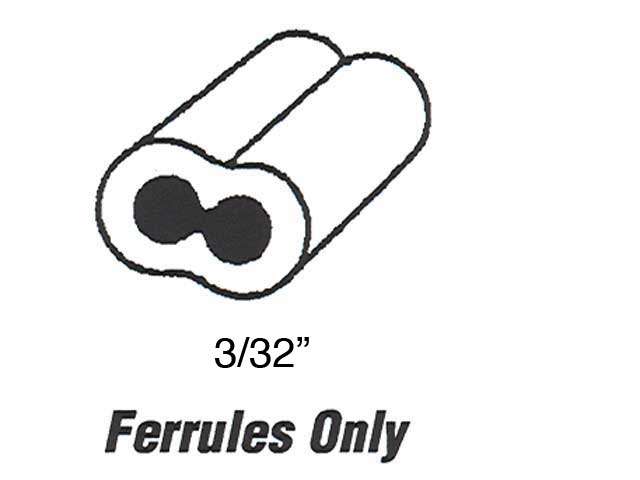 Durable 3/32 Inch Cable Ferrules for Garage Door Repairs