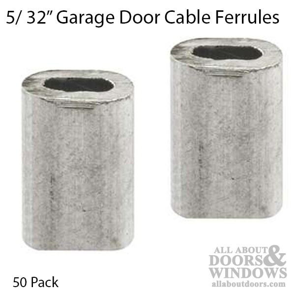 Durable 5/32 Inch Cable Ferrules for Garage Door Repairs