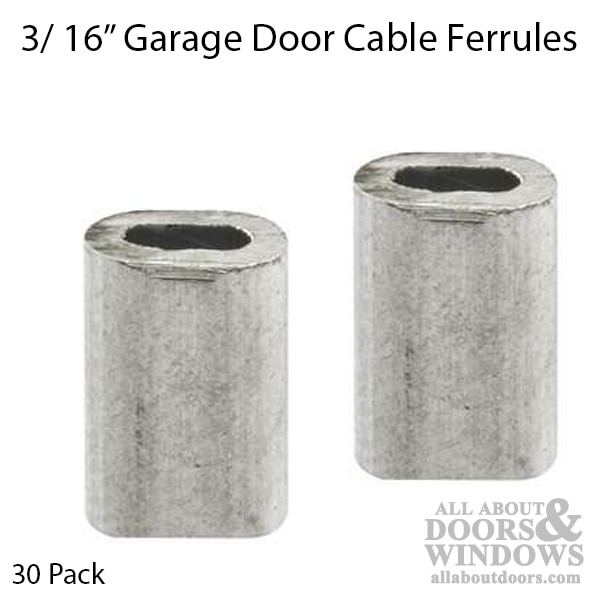 Bulk Cable Ferrules - 3/16 Inch - Pack of 30