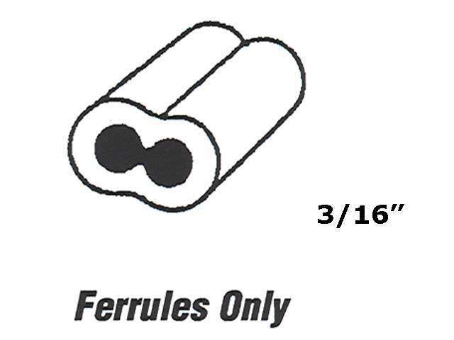 Durable 3/16 Inch Ferrules for Cable Repairs