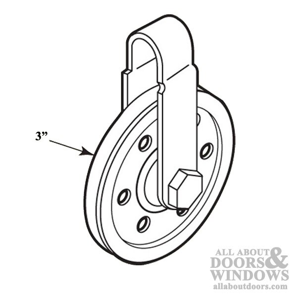 Steel Pulley Kit Dimensions