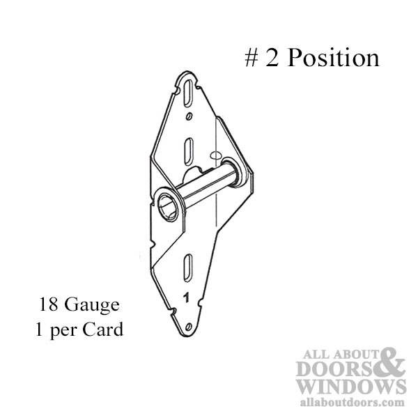 Garage Door Hinge No. 2 - Medium Duty for Smooth & Durable Operation
