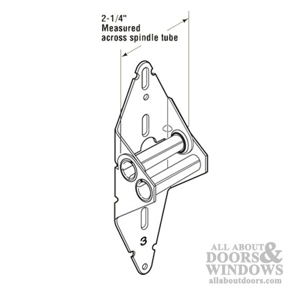 Garage Door Hinge No. 3 Dimensional Drawing