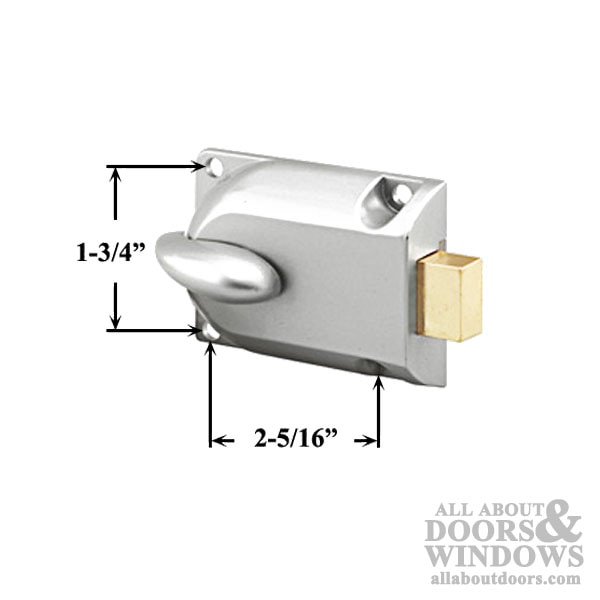 Center Mount Deadbolt Part Dimensions