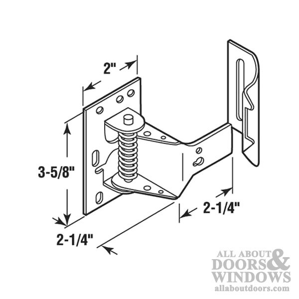 Spring-Loaded Snap Lock Line Drawing