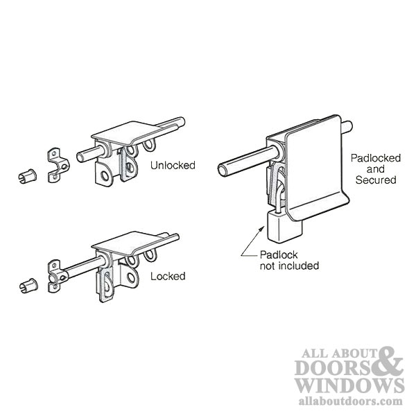 Tamper-Proof Lock for Garage and Shed Locking Positions