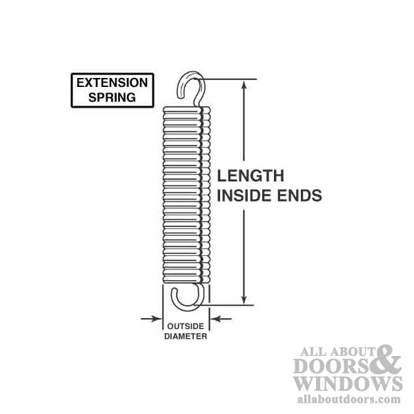 1/4" x 2-1/2" Extension Spring – .016 Wire – Precision Tension