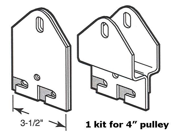 Dual Spring Hook Plate – 4 Inch Pulley – Heavy-Duty