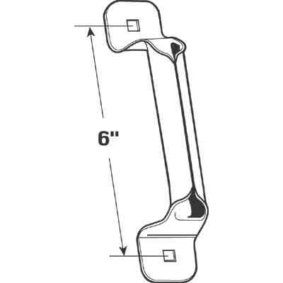 Garage Door Pull Handle – 6 Inch Roll Grip for Comfortable and Easy Use
