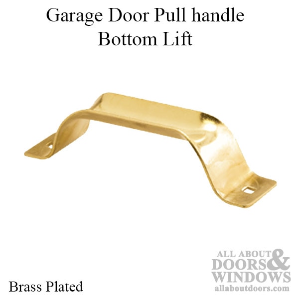 Garage door pull handle 59/16 Bottom Lift Brass Plated