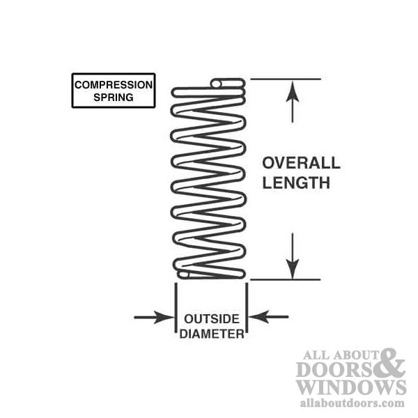 Compression Spring – 1/4" Diameter x 1/2" Length – .035 Wire