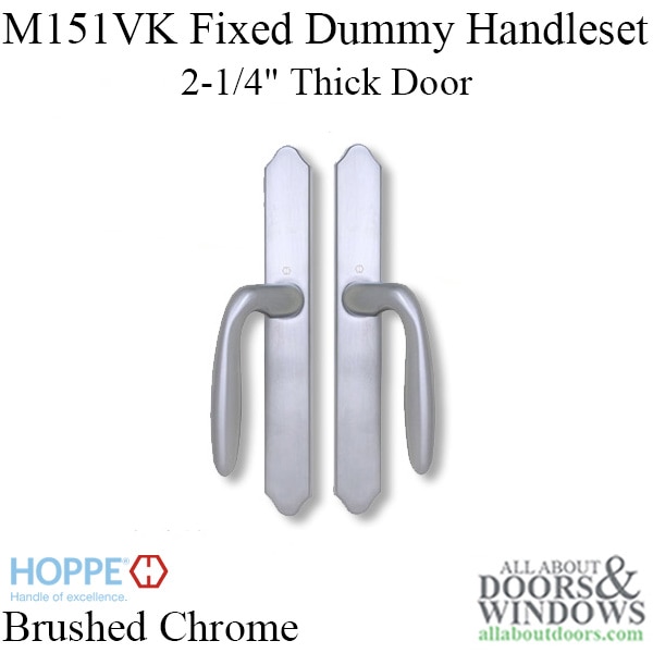 Hoppe Verona M151VK/M2170N Dummy Handle Pair – Brushed Chrome