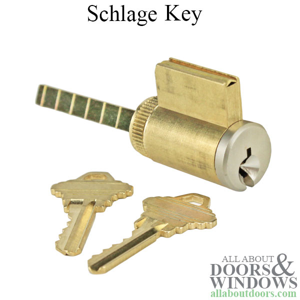 HLS7 Cylinder – Schlage 5 Pin SC1 – 46.5mm Tailpiece – Satin Nickel