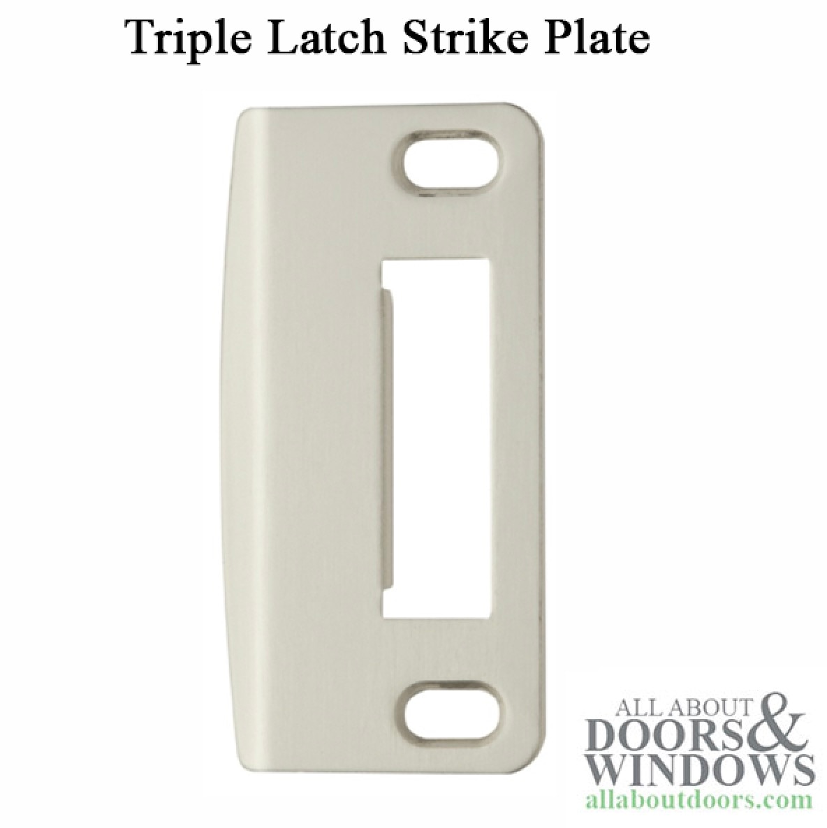 Strike Plate for Multipoint Lock – Triple Latch – Stainless Steel