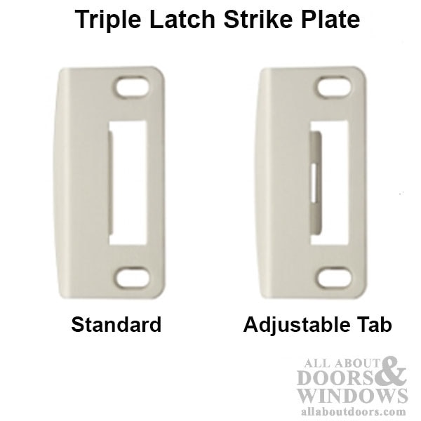 Multipoint Lock Strike Plate with Adjustable Tab – Oil Rubbed Bronze