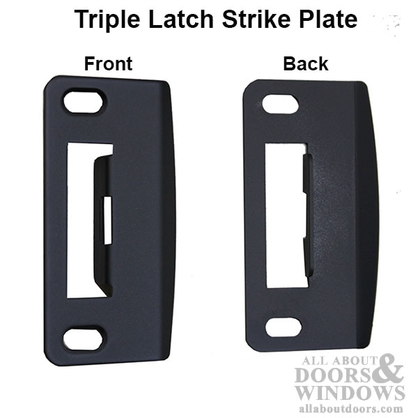 Multipoint Lock Strike Plate with Adjustable Tab – Oil Rubbed Bronze