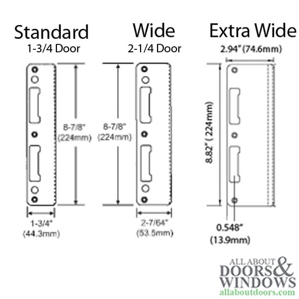 Strike Plate – PC0039N – Stainless Steel Comparison Image