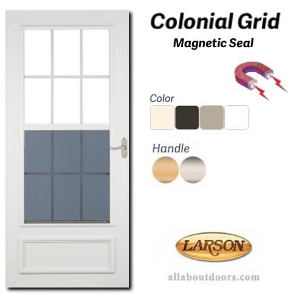 Larson Storm Door Size Chart