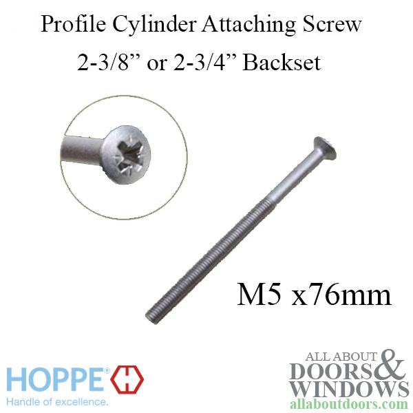HOPPE 3 inch cylinder fixing screw for 60mm or 70mm backset