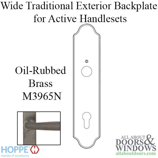 Wide Traditional Exterior Backplate