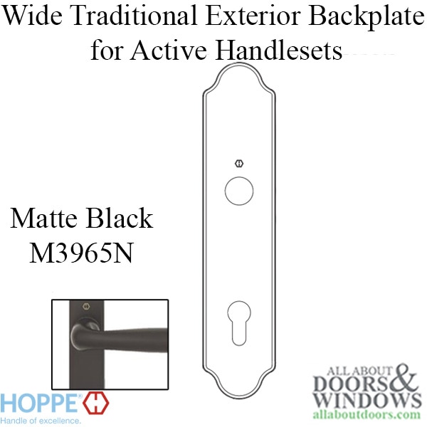 Wide Traditional Exterior Backplate