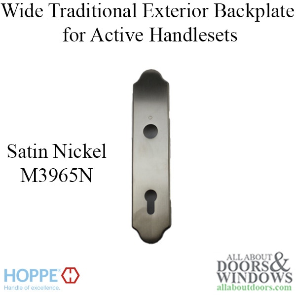 Wide Traditional Exterior Backplate