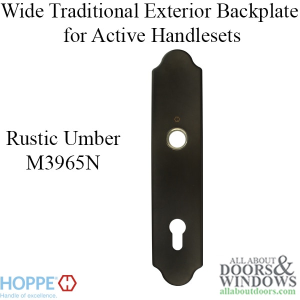 Wide Traditional Exterior Backplate