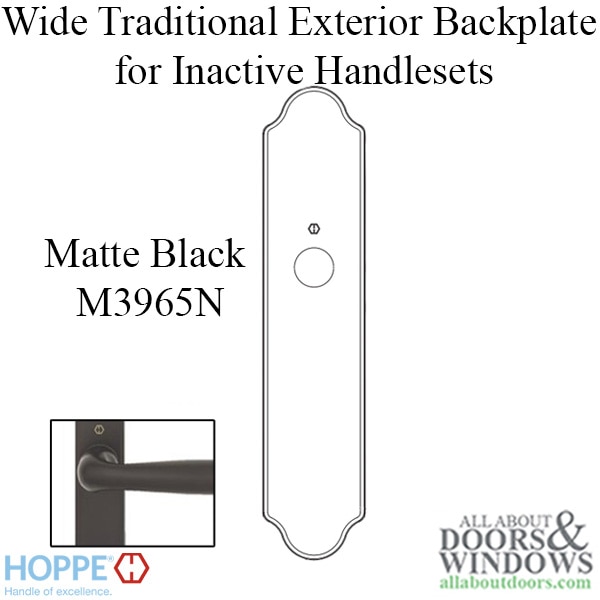 Wide Traditional Exterior Backplate