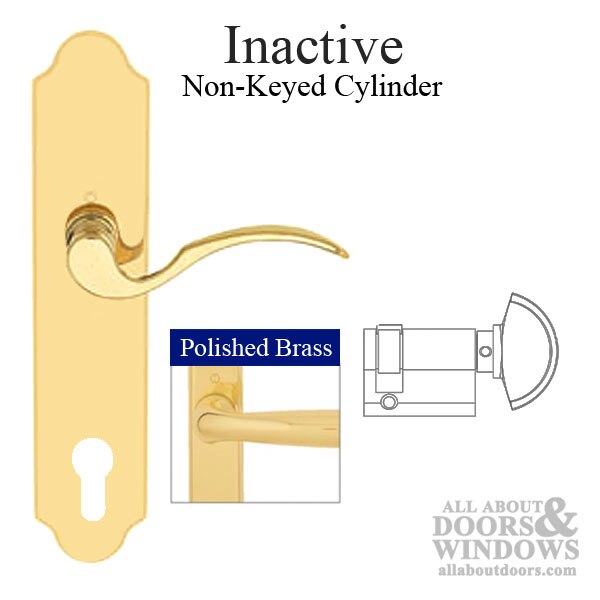 Munchen M112PL / 3965N Lock Trim – Inactive Door – Resista Brass