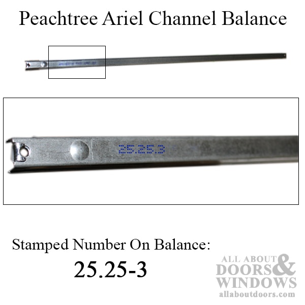 Peachtree Ariel 25-1/4-3 Channel Balance - 2460 Non-Tilt Window