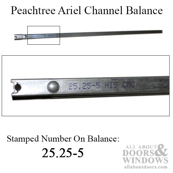 Peachtree Ariel 25-1/4-5 Channel Balance – 4260 Non-Tilt Window