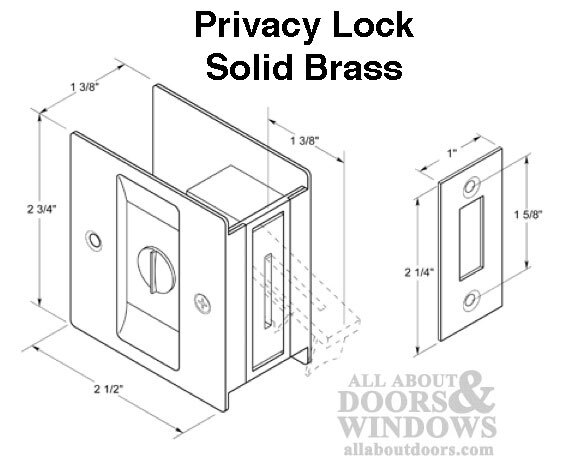 POCKET DOOR PULL, PRIVACY