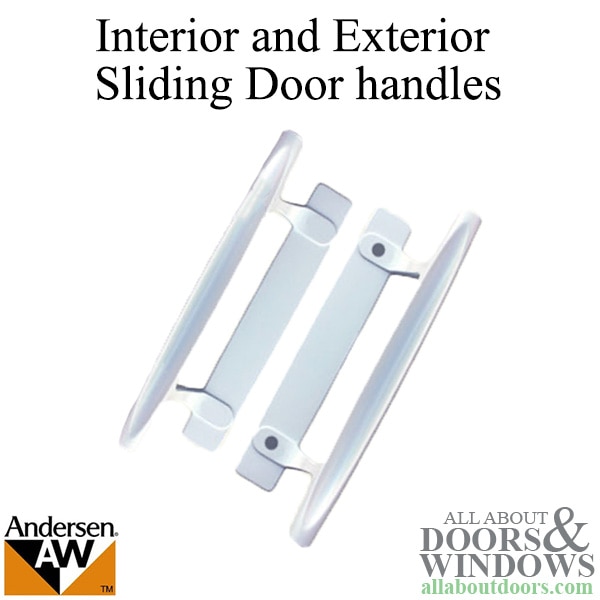 Andersen interior & exterior dished style pull for sliding door