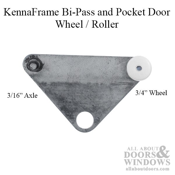 3/4 Inch Pocket Door Wheel – Kennaframe – White