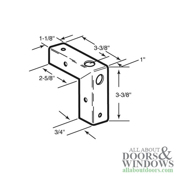 Door Repair Bracket Dimensions