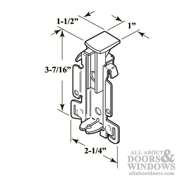 Guide dimensions and screw layout