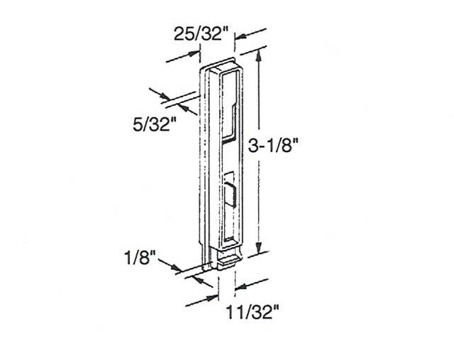Guide bracket specs and mounting hole layout