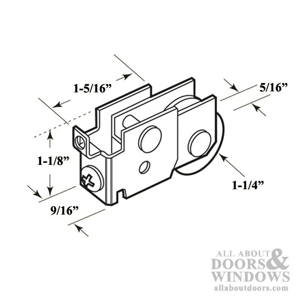 Bracket specs and roller dimensions