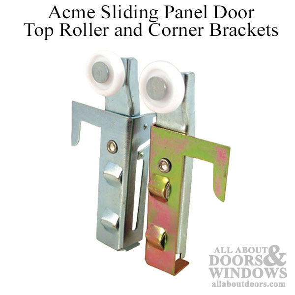 Acme Top Roller and Corner Brackets – Left & Right – Sliding Panel Door