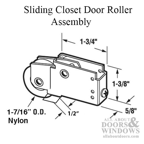 Roller specs and mounting measurements