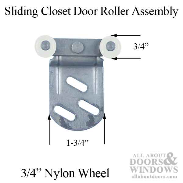 Sterling Hardware 2-Wheel Sliding Closet Door Roller Assemblies