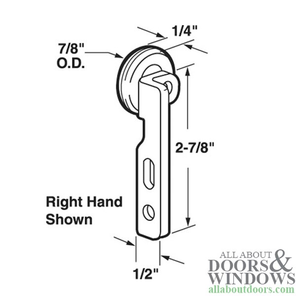Offset Housing & Nylon Wheel Detail