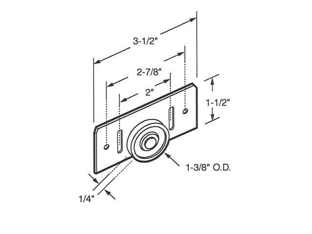 Bracket & Nylon Wheel Detail