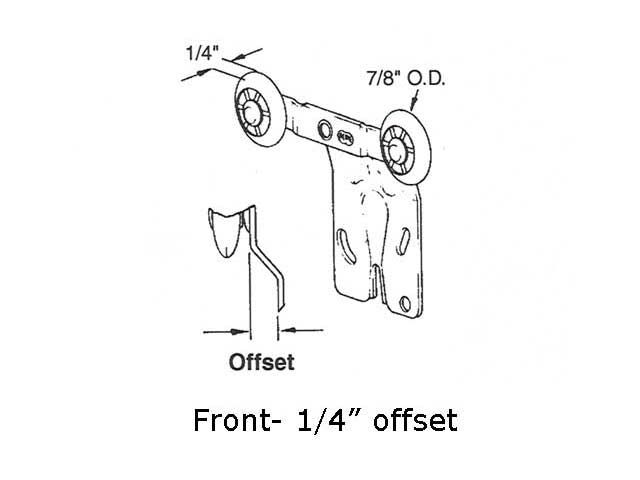 Technical Drawing – Front Tandem 7/8 Inch Roller