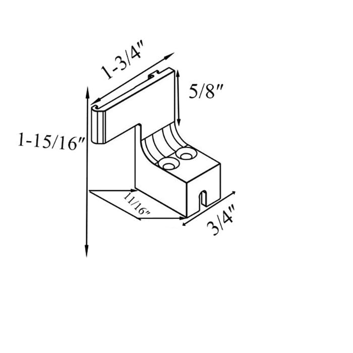 Andersen FGD - Cassette Retainer - Insect Screen Retractable - Left - White