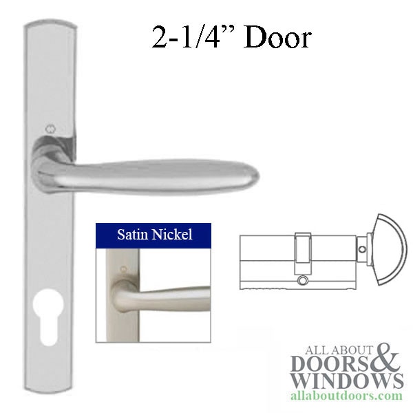 Verona M151/216N/KC Satin Nickel Cylinder – 2‑1/4″ Door, 35/45 Specification