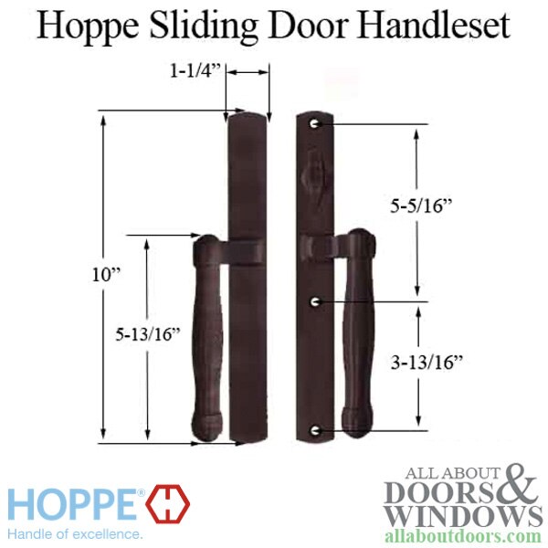 Hoppe Active Handle – Rustic Umber – Non-Keyed